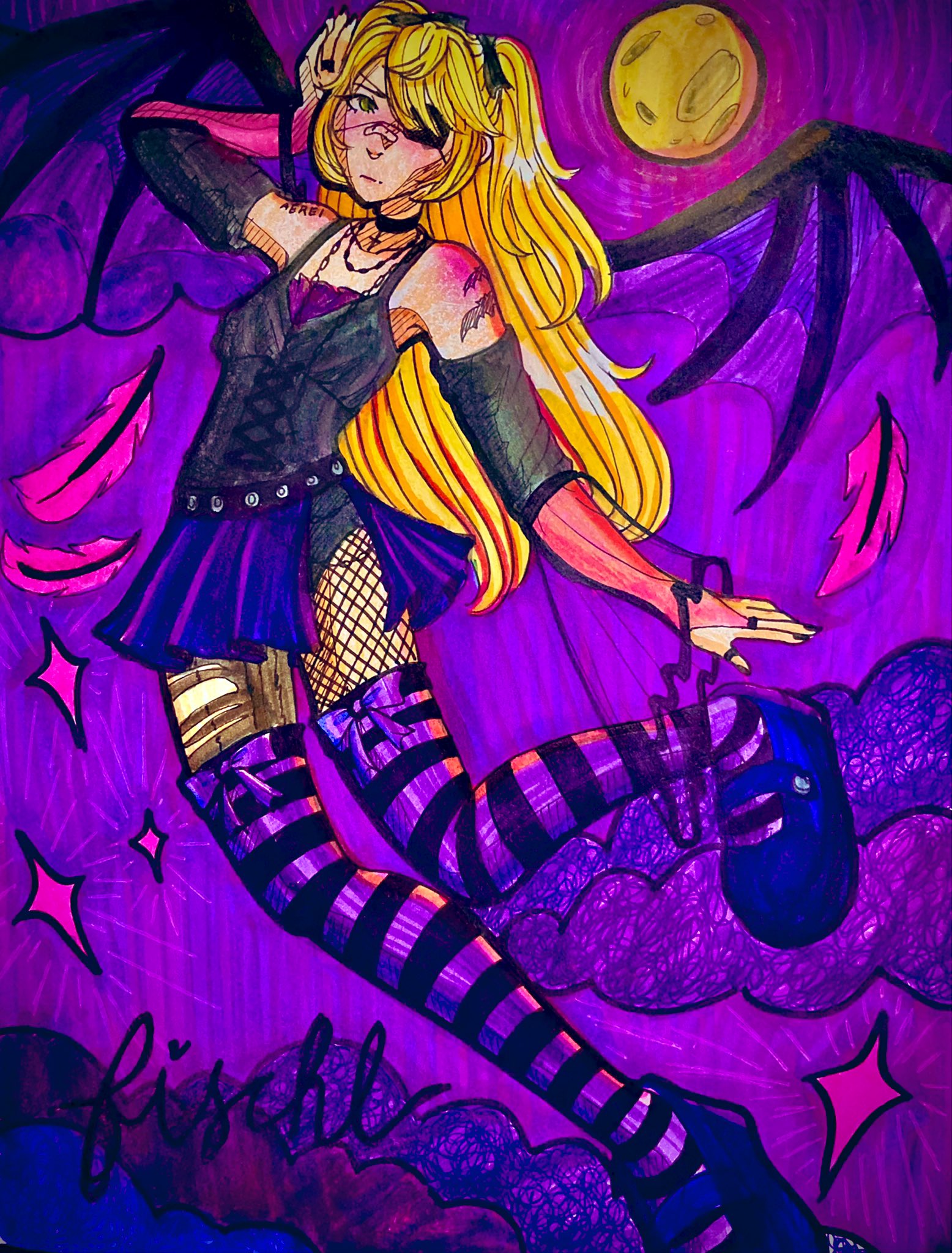 fischl as the emo icon she was meant to be